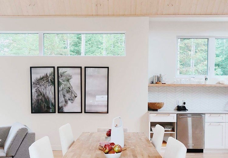 Tirage de joints salle à manger – Finition Mauricie